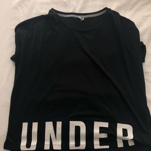 under armpit work out tee